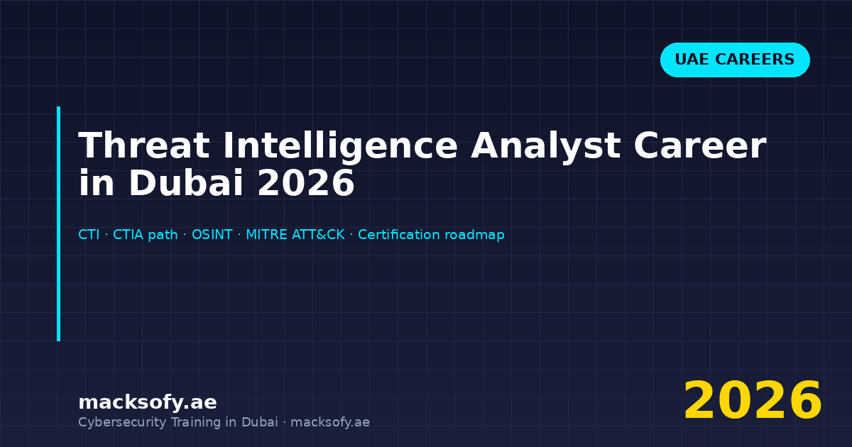 Threat Intelligence Analyst Career in Dubai 2026